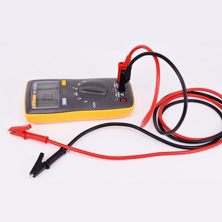 Thick Probe to Alligator Clip Test Lead Single Cable, Length: 1m