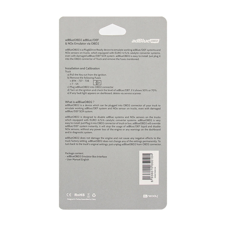 AdBlue Emulator EURO 4/5 OBD2 Emulator for MAN Trucks