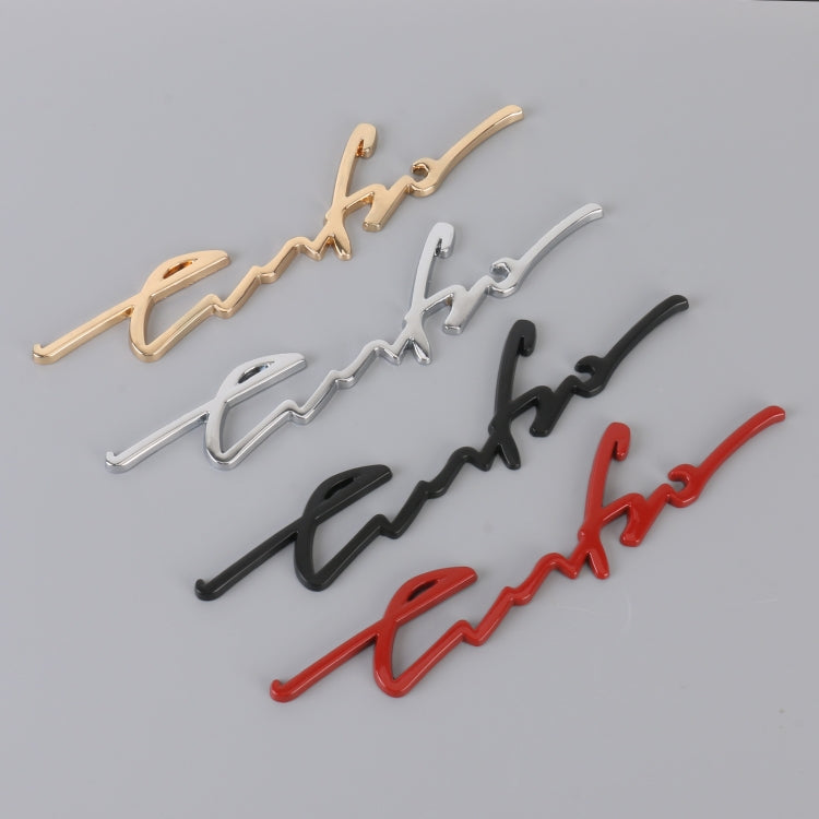 Car Personalized Aluminum Alloy Decorative Stickers, Size: 16x3.5x04cm