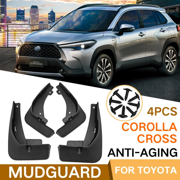 For Corolla Cross 2020 4pcs/Set Car Auto Soft Plastic Splash Flaps Fender Guard