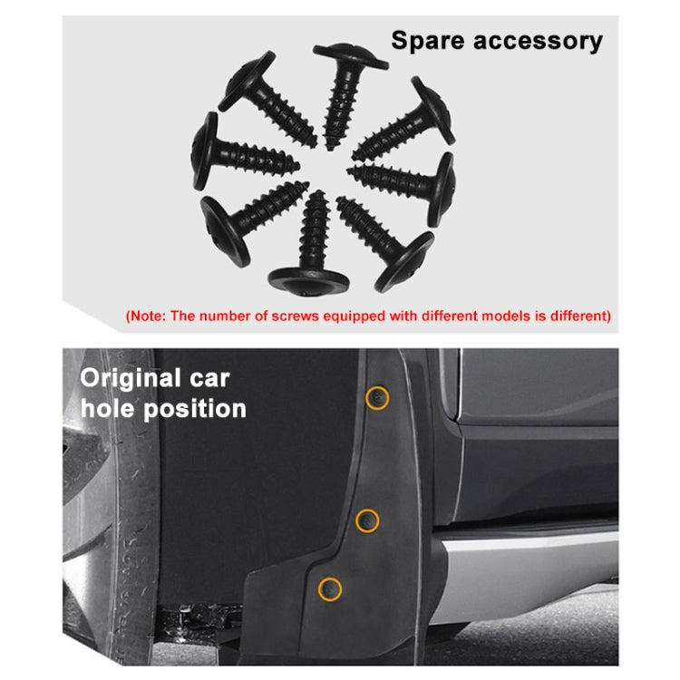 For Corolla Cross 2020 4pcs/Set Car Auto Soft Plastic Splash Flaps Fender Guard