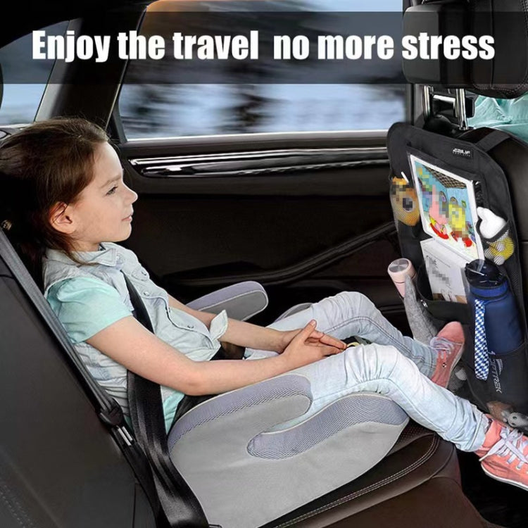 Car Rear Seat Oxford Cloth Storage Bag Car Seat Back Anti-kick Pad