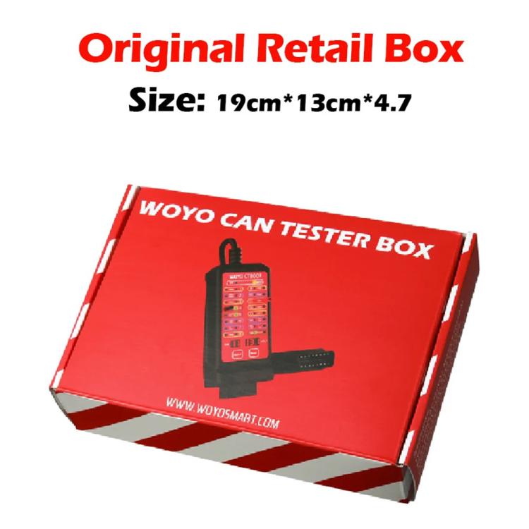 WOYO CTB007 CAN Tester Box 12V 24V OBD2 Breakout Box with 27 in / 59 in Cable Cable for All Car Automotive Diagnostic Tool