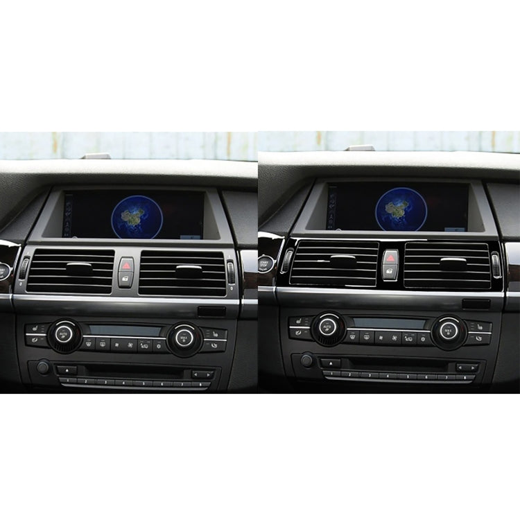 Car Middle Air Outlet Decorative Sticker for BMW X5 E70 2008-2013 / X6 E71 2009-2014, Left and Right Drive Universal