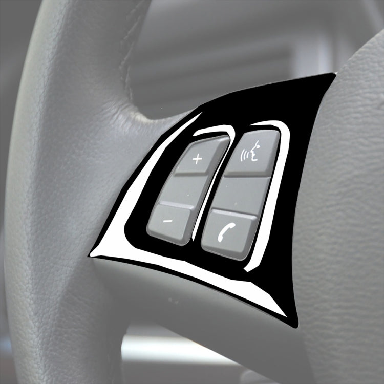 Car Steering Wheel Buttons Decorative Sticker for BMW E70 X5 2008-2013, Left and Right Drive Universal
