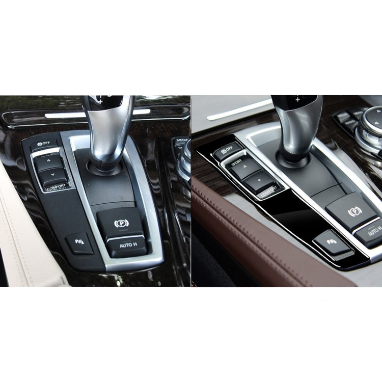 Car Left Drive Gear Panel Single Key Decorative Sticker for BMW Series 5 F10 2011-2017