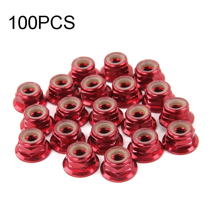 100 PCS iFlight M5 CW 6061 Aluminum Motor Screw Nuts Nylon Insert Self Lock Flange Nut for RC FPV Racing Drone Motor