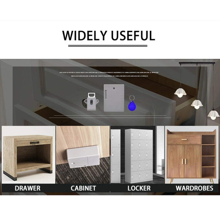 T3 ABS Magnetic Card Induction Lock Invisible Bilateral Open Cabinet Door Lock