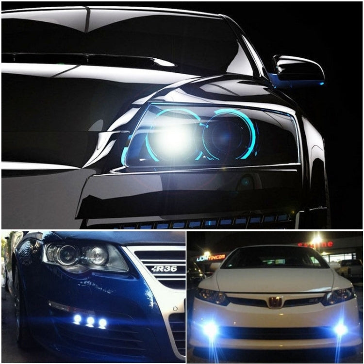 3.0 inch DC 12V 10W 900LM 6500K Car Angel Eyes Fog Lamp Foglight(White Light + White Light)