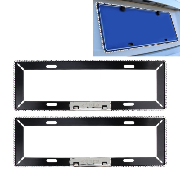 2 PCS Car License Plate Frames Car Styling License Plate Frame Universal License Plate Holder Car Accessories