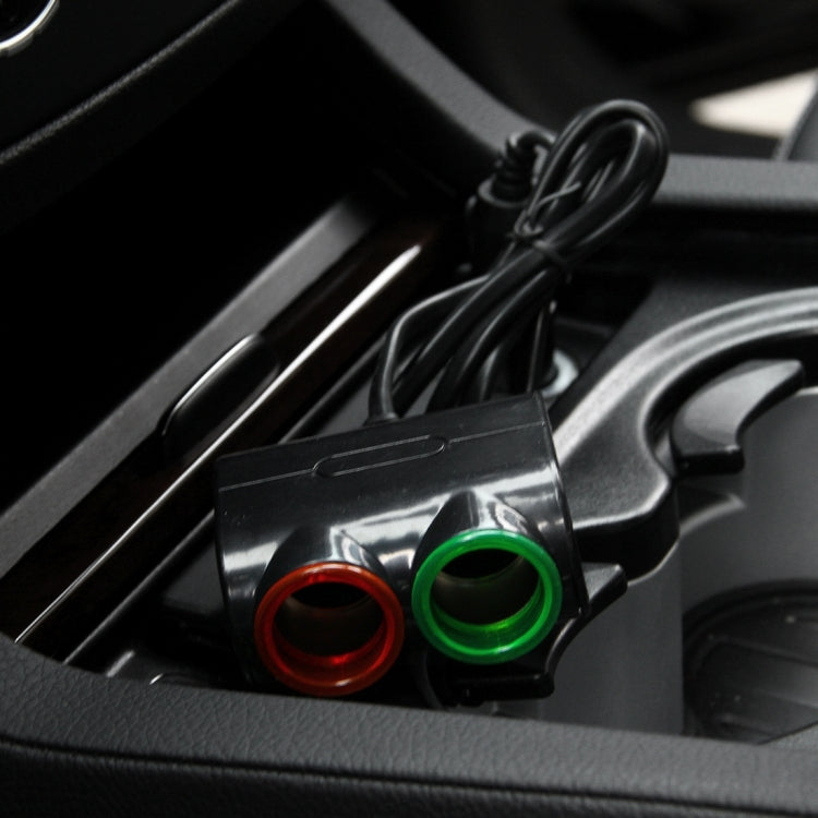 Olesson Streamlined Design 1.2A USB Car Cigarette Lighter Socket Car Charger with Color LED Light