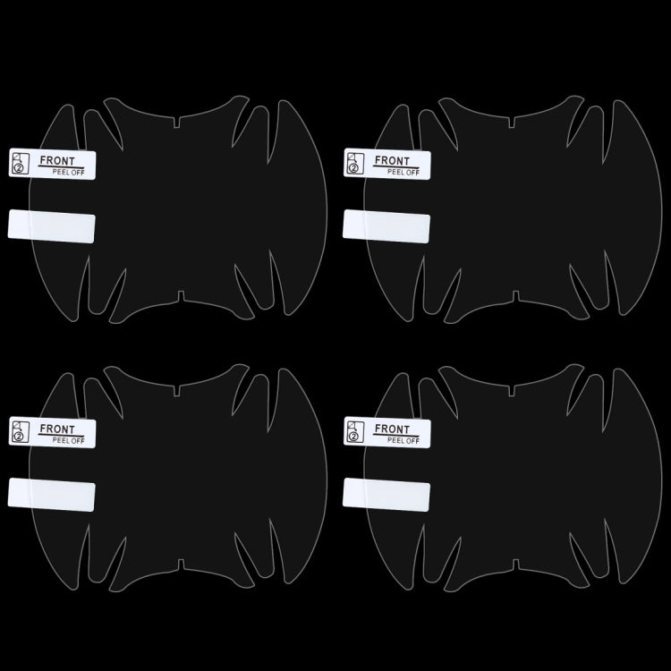 4 PCS Car Auto OPVC Door Bowl Handle Anti-scratch Protective Film for Honda, For Honda