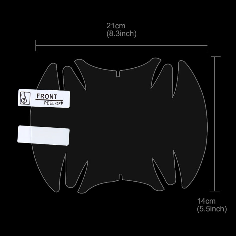 4 PCS Car Auto OPVC Door Bowl Handle Anti-scratch Protective Film for Honda, For Honda