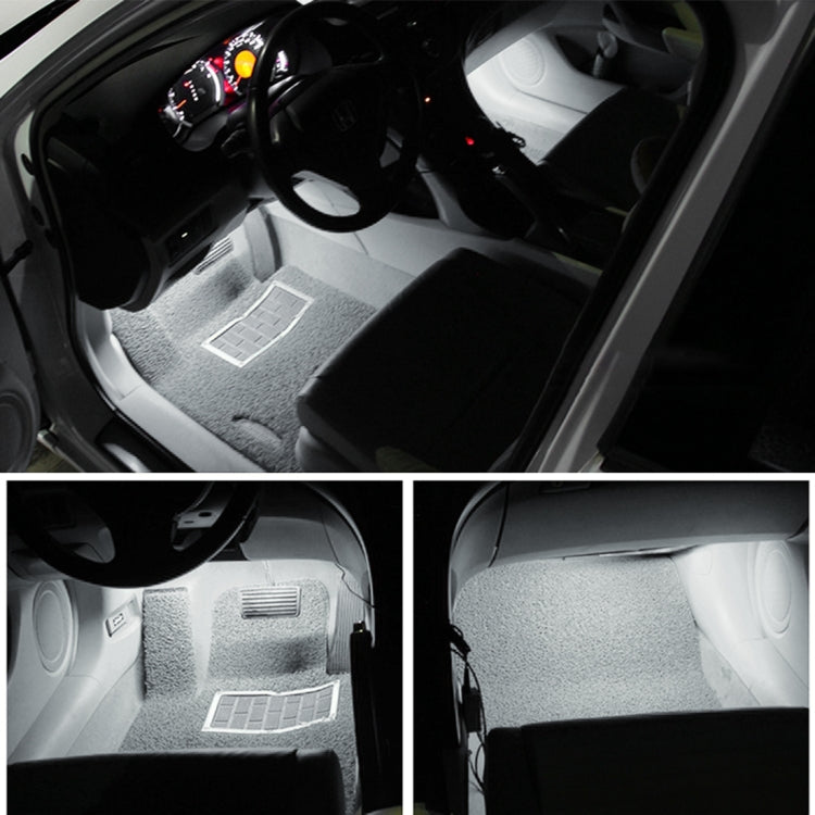 2 PCS DC12V / 1.5W / 6000K / 100LM Car Foot Nest Lights Footwell Lamp Seat Lamp 18LEDs SMD-3528 Lamps for Volkswagen