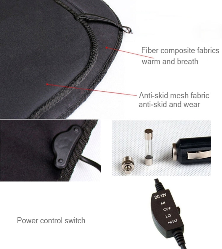 12V Winter Warmer Car Seat Electrical Heating Cushion Pad