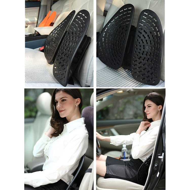 Car Lumbar Support Office Seat Belt Backrest Double Cushion Car Home Massage Lumbar Ice Silk Pillow