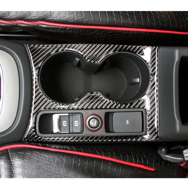 Carbon Fibre Car Water Cup Panel Decorative Sticker for Audi Q3 2013-2018