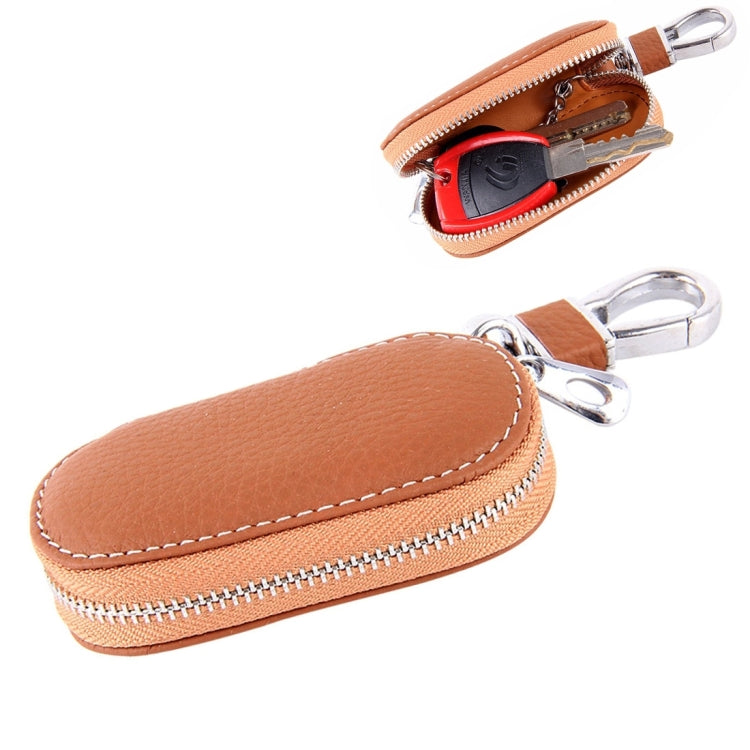 Universal Leather Crocodile Texture Waist Hanging Zipper Wallets Key Holder Bag (No Include Key)