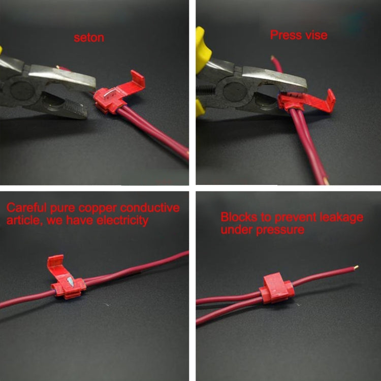 50 PCS Quick Splice Solderless Wire Terminals Connector