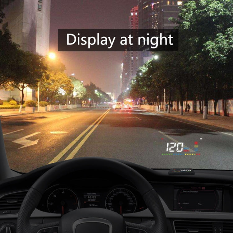 A200 OBD2 3.5 inch Vehicle-mounted Head Up Display Security System, Support Car Speed / Engine Revolving Speed Display / Water Temperature / Voltage