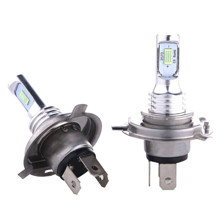 2 PCS H4 72W 1000LM 6000-6500K Super Bright White Light Car Fog LED Bulbs, DC 12-24V