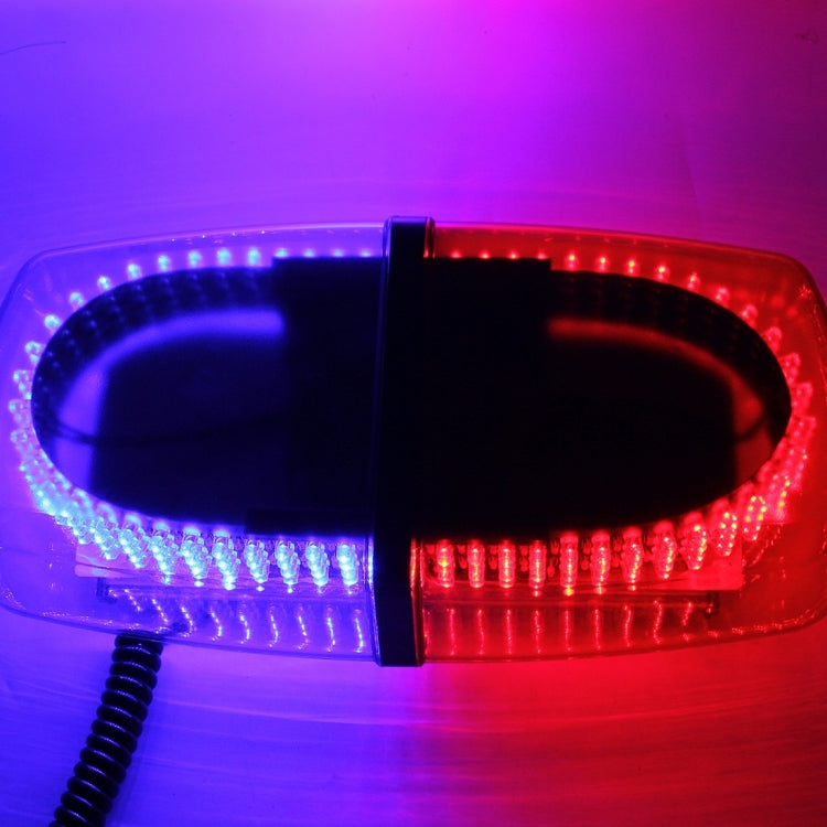 25W 240 LEDs Red Light + Blue Light Waterproof Strobe Light Dome Warning Light, DC 12V, Wire Length: 60cm