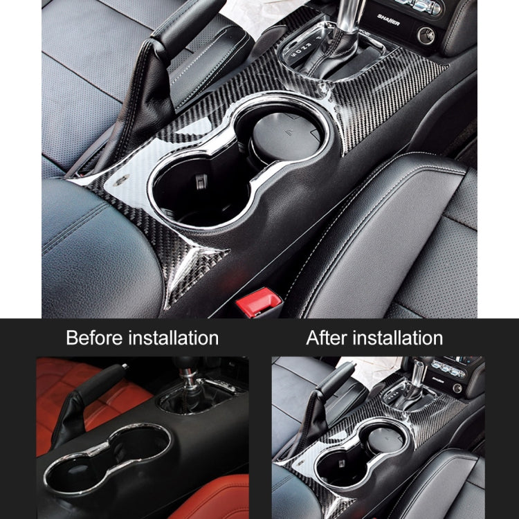 Car Gear Panel Water Cup Decorative Sticker for Ford Mustang 2015-2020