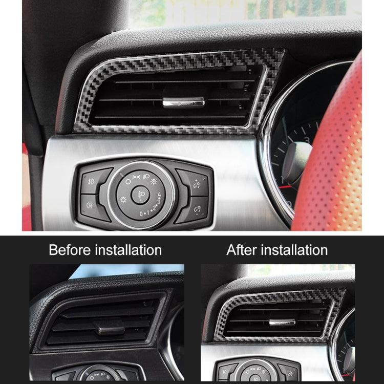 2 PCS Car Instrument Console Side Vent Decorative Sticker for Ford Mustang 2015-2020