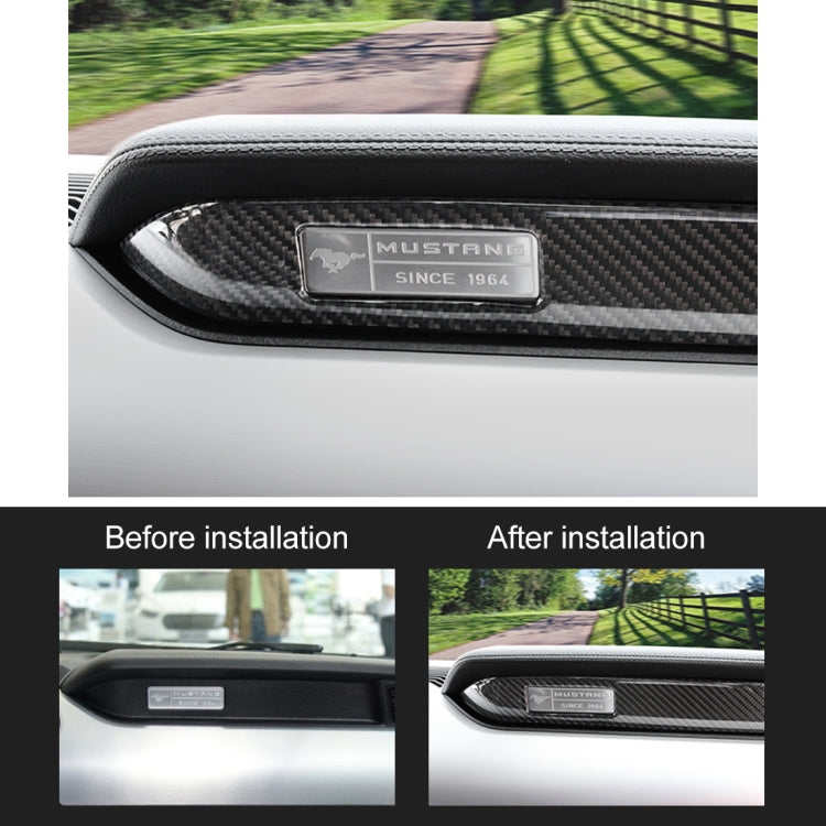 2 PCS Car Instrument Console Decorative Sticker for Ford Mustang 2015-2020