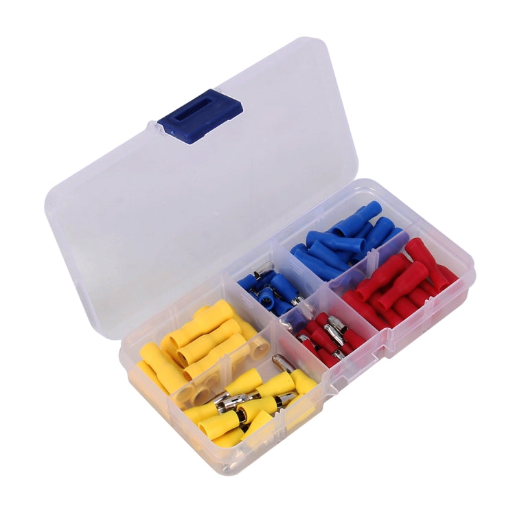 60 in 1 Mixed Cold Press Electrical Insulated Terminals Bullet Solderless Crimp Connectors Kit