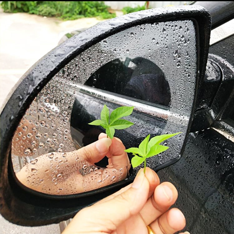 Car Round PET Rearview Mirror Protective Window Clear Anti-fog Waterproof Rain Shield Film, Diameter: 8cm