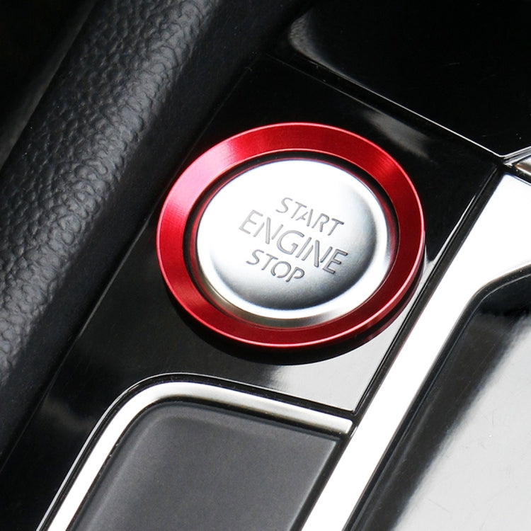 Car Engine Start Key Push Button Ring Trim Aluminum Alloy Sticker Decoration for Volkswagen