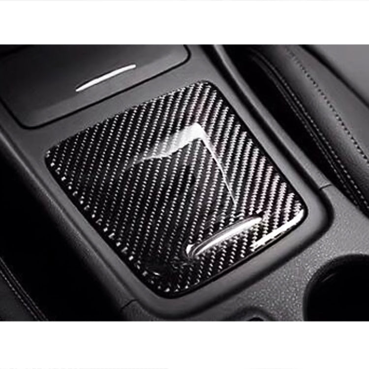 Car Carbon Fiber Storage Box Panel Decorative Sticker for Mercedes-Benz GLA 2015-2018