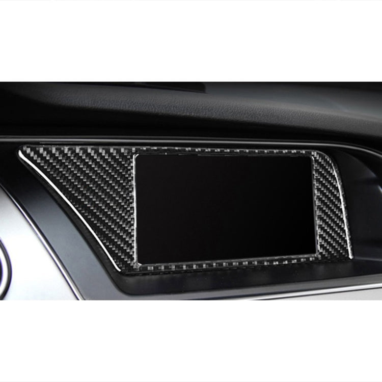 Car Carbon Fiber Inner Frame without Navigation Decorative Sticker for Audi A4L / A5 / Q5 2009-2016