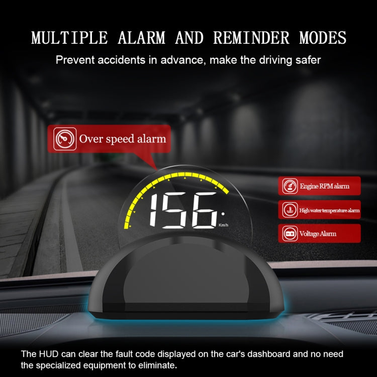 C700 2.6 inch Universal Car OBD2 HUD Vehicle-mounted Head Up Display