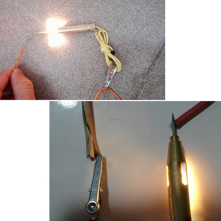 CNJB-85016 Pure Copper Circuit Tester and Electrical Voltage Detector Pen Set With Crocodile Clip 6-24V, Wire Length: 60cm