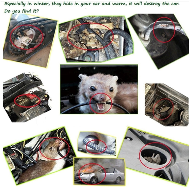 Car Mouse Control Repellent, Repels Rodents, Mice, Cockroaches, Ants & Spiders