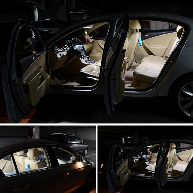 2 PCS 2W 100 LM 6000K 36MM Bicuspid Port Car Dome Lamp LED Reading Light with 16 SMD-4014 LED Lamps, DC 12V