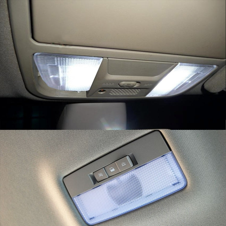 2 PCS 3W 200 LM 6000K Flower Shape Car Auto Interior Doom Reading Light with 12 SMD-5630 LED Lamps Bicuspid and T10 Adapter Cable, DC 12V