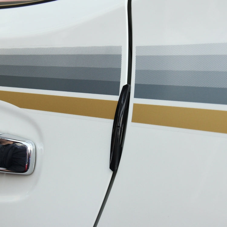 3R 3R-2103 4 PCS Rubber Car Side Door Edge Protection Guards Cover Trims Stickers