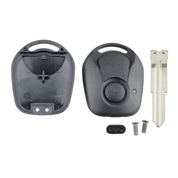 For SSANGYONG Actyon / Kyron / Rexton Car Keys Replacement 2 Buttons Car Key Case with Key Blade