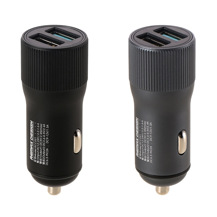 REMAX RCC221 Retour Series QC3.0 Dual USB Car Charger
