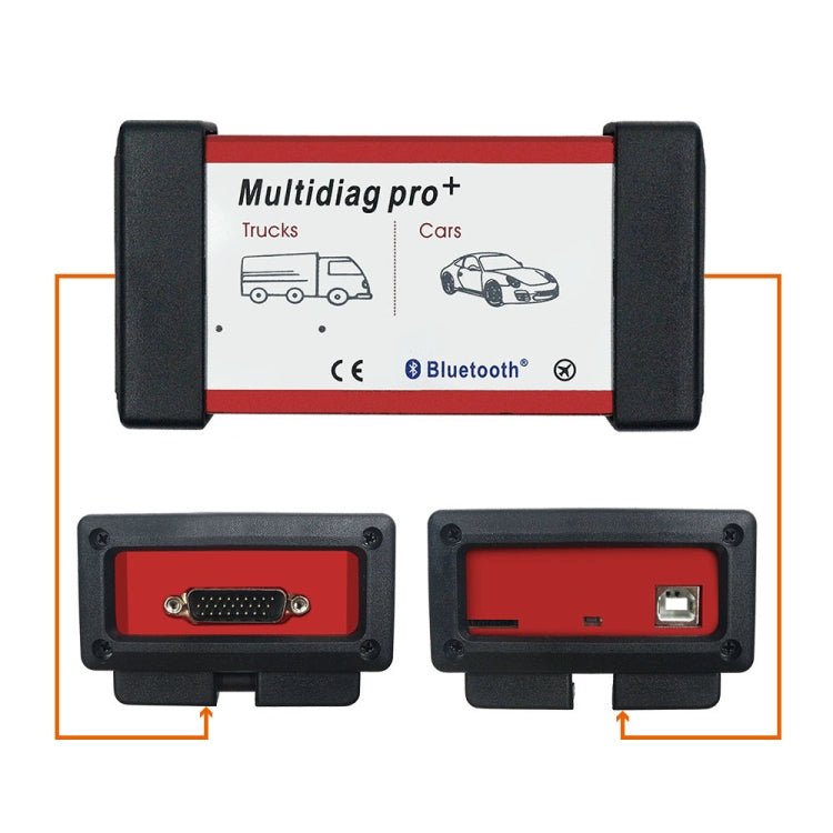 Multidiag Pro+ OBD2 CDP TCS CDP Bluetooth OBD2 Scan for Cars/Trucks OBDII Auto Diagnostic Scanner