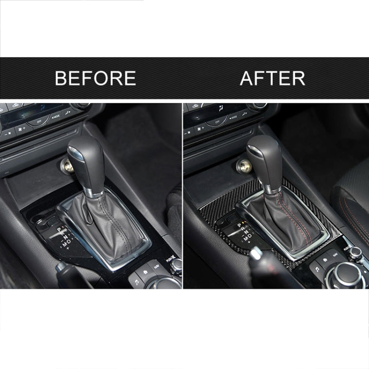 Car Carbon Fiber Left Drive Gear Frame A Decorative Sticker for Mazda Axela 2013-2016