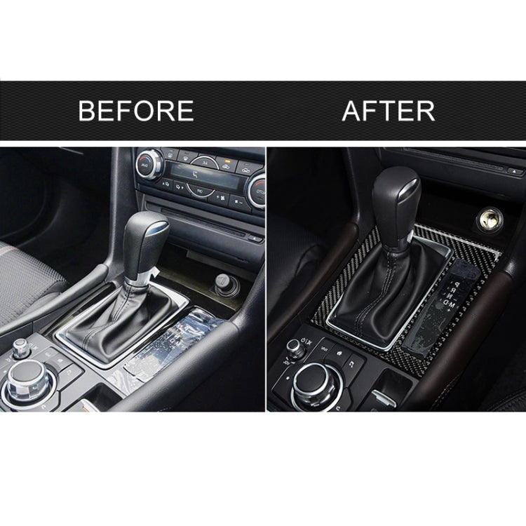 Car Carbon Fiber Right Drive Gear Frame B Decorative Sticker for Mazda Axela 2017-2018