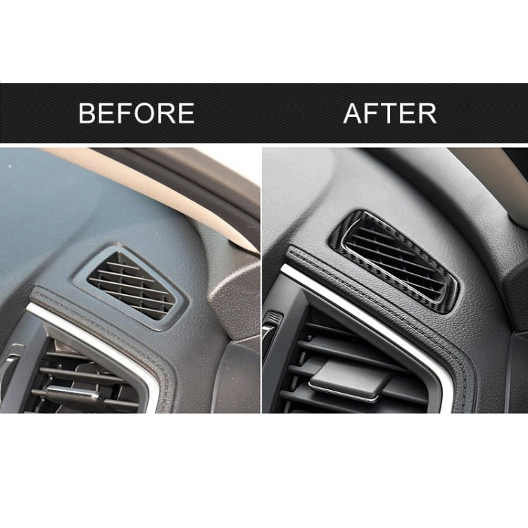 Car Carbon Fiber Left Drive Instrument Air Outlet Decorative Sticker for Honda Tenth Generation Civic 2016-2019