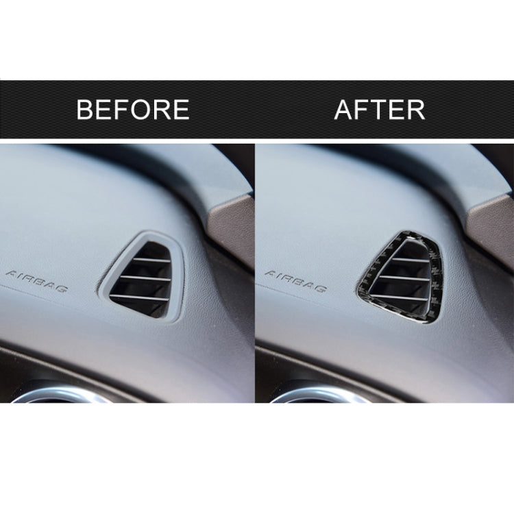 2 PCS Car Carbon Fiber Instrument Air Outlet Decorative Sticker for Chevrolet Camaro 2017-2019
