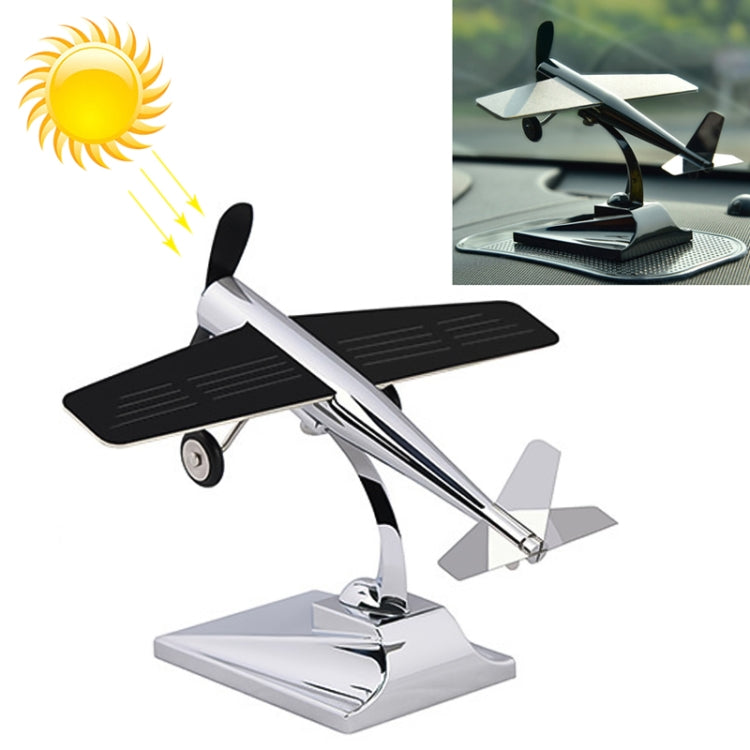 Car Interior Decoration Accessories Aircraft Model Ornaments Propeller Rotating Solar Energy Ornament