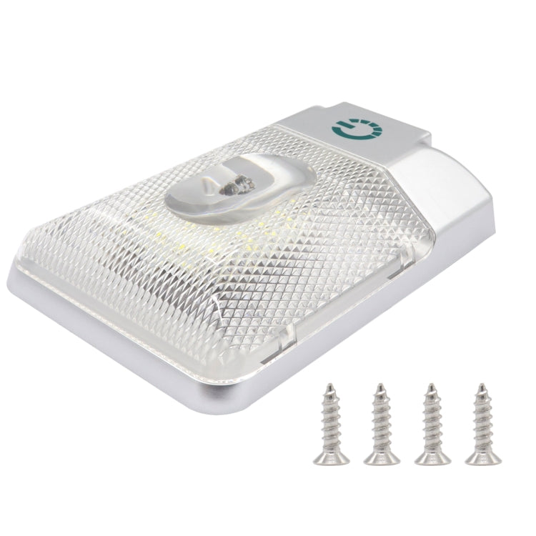 D4376S DC11-18V 3.6W 6000-6500K IP50 24LEDs SMD-5050 Marine RV Dimmable LED Dome Light Ceiling Lamp, with Touch Control