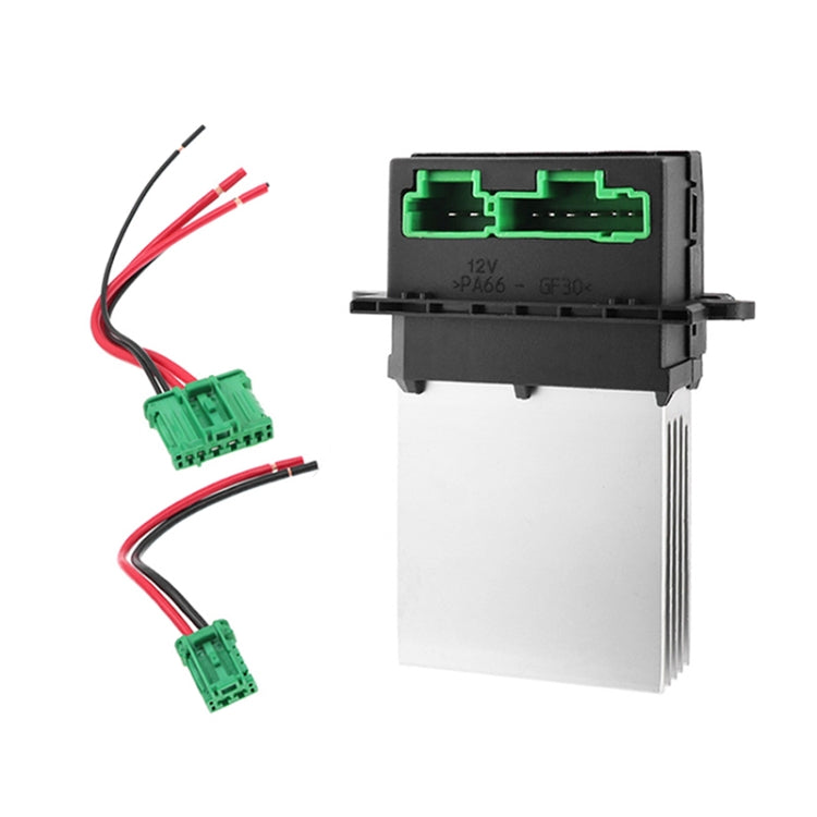 Car Heater Blower Fan Resistor + Connector / Wire 6441.L2 7701207718 for Citroen / Peugeot / Renault